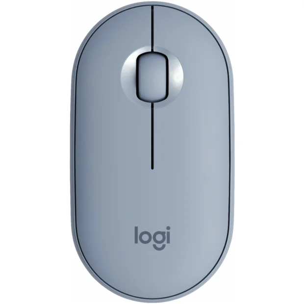 Мышь Logitech M350 Pebble (голубой)